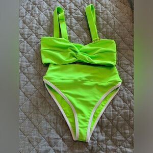 Brand new Lain Snow lime green bikini. Medium top and small bottoms.